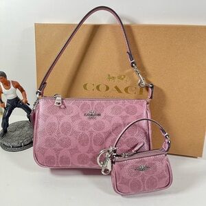 NWT Coach Boxed Nolita 19 And Nolita Bag Charm Set CCK96 Pink/Rose Holiday Gift